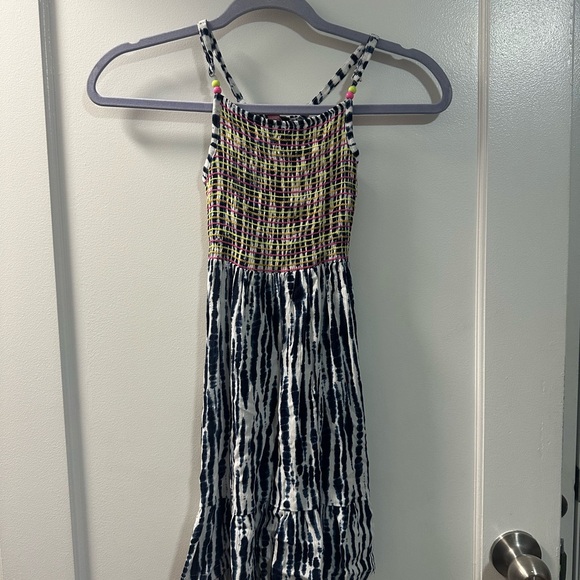 Vince Camuto Kids Dress in Neon and Navy Tie-Dye - Picture 1 of 2